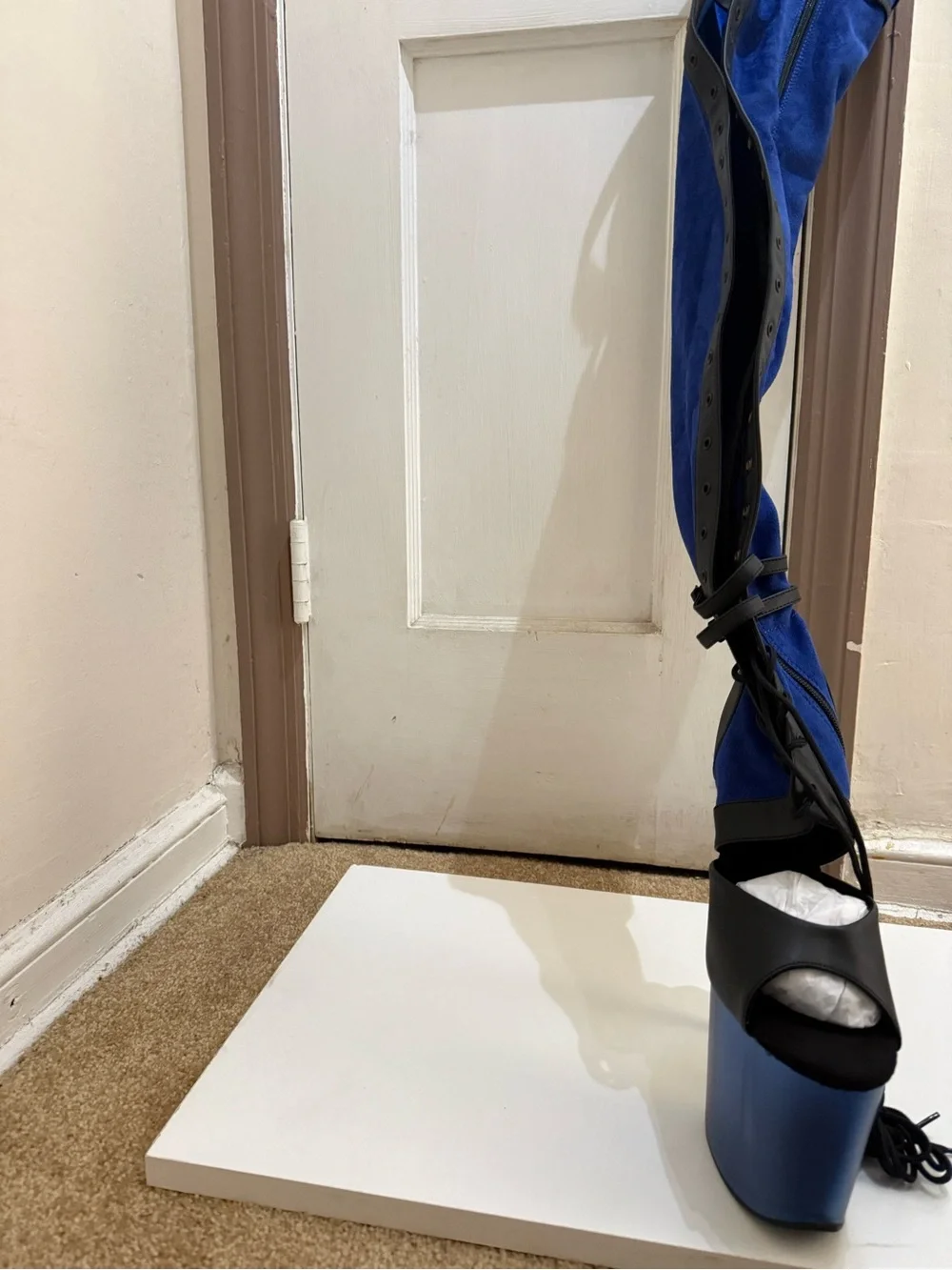 Pleaser striking blue